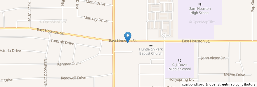 Mapa de ubicacion de Peace Lutheran Church en États-Unis D'Amérique, Texas, Bexar County, San Antonio.