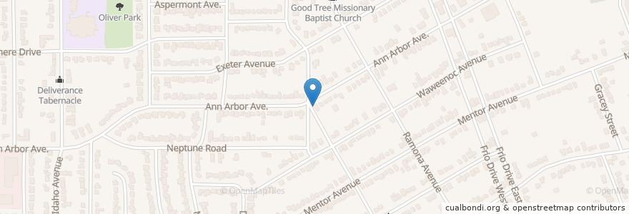 Mapa de ubicacion de New Invention Church of God in Christ en États-Unis D'Amérique, Texas, Dallas, Dallas County.