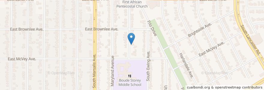 Mapa de ubicacion de Sure Foundation Baptist Church en Amerika Syarikat, Texas, Dallas, Dallas County.