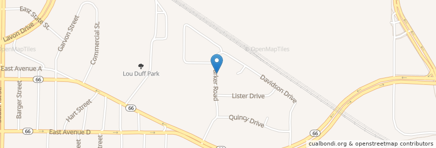 Mapa de ubicacion de Sims Chapel Baptist Church en Соединённые Штаты Америки, Техас, Dallas County, Garland.