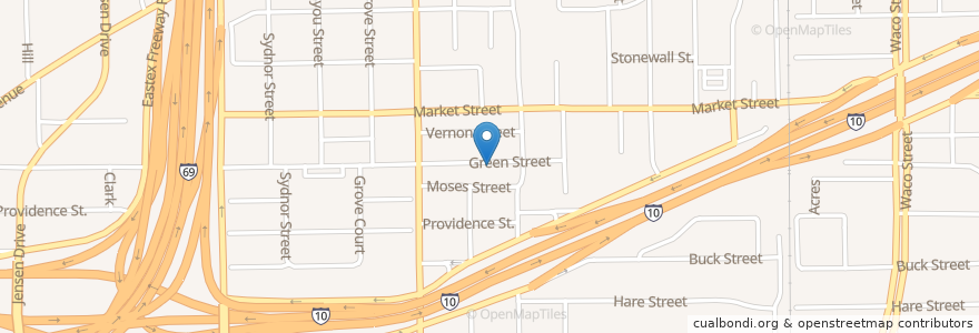 Mapa de ubicacion de New Testament Baptist Church en Stati Uniti D'America, Texas, Houston, Harris County.