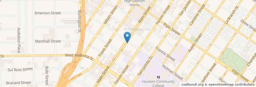 Mapa de ubicacion de Lord of the Streets Episcopal Church en Verenigde Staten, Texas, Houston, Harris County.