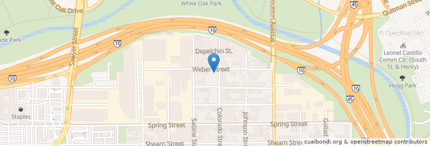 Mapa de ubicacion de Impact Houston Church of Christ en Stati Uniti D'America, Texas, Houston, Harris County.