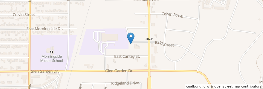 Mapa de ubicacion de Samuel Baptist Church en Estados Unidos De América, Texas, Tarrant County, Fort Worth.