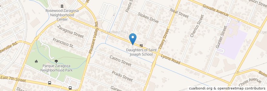 Mapa de ubicacion de Saint Julia Catholic Church en United States, Texas, Travis County, Austin.