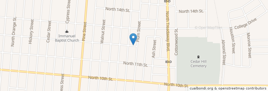 Mapa de ubicacion de Emmanuel Community Church en Stati Uniti D'America, Texas, Abilene, Taylor County.