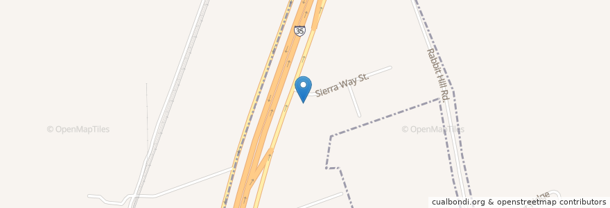 Mapa de ubicacion de Seventh Day Adventist Church en États-Unis D'Amérique, Texas, Williamson County, Georgetown.