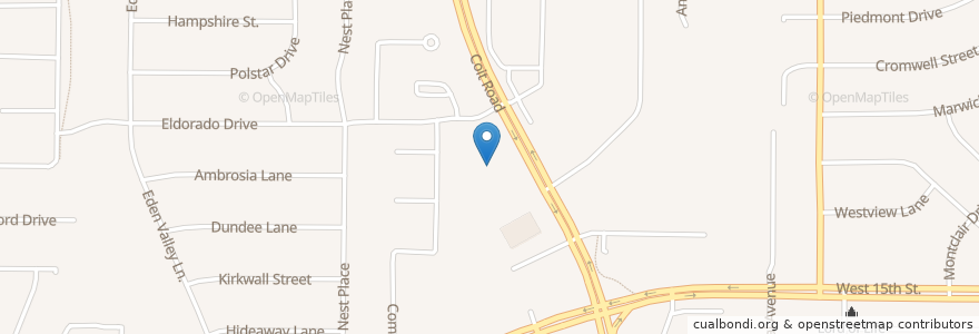 Mapa de ubicacion de Plano Specialty Hospital en 미국, 텍사스, Collin County, Plano.