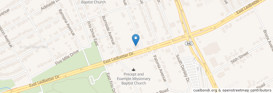 Mapa de ubicacion de Faith Tabernacle Church en United States, Texas, Dallas, Dallas County.