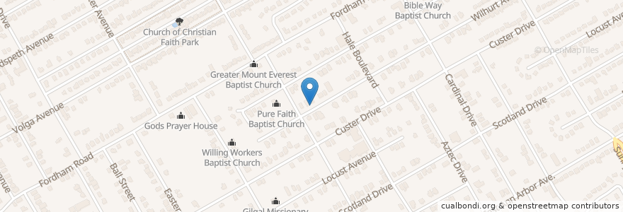 Mapa de ubicacion de A House of Deliverance Church en United States, Texas, Dallas, Dallas County.