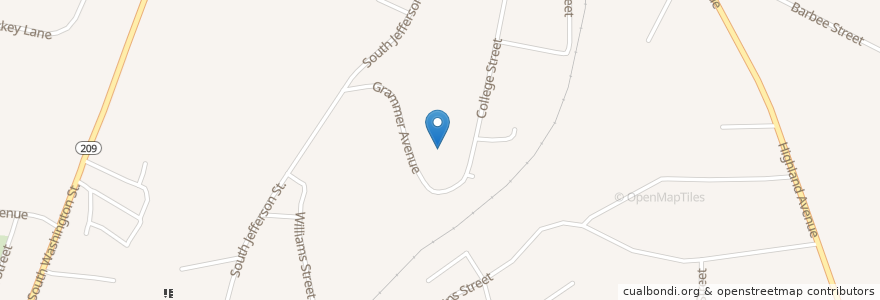 Mapa de ubicacion de Ripley Elementary School en ایالات متحده آمریکا, تنسی, Lauderdale County, Ripley.