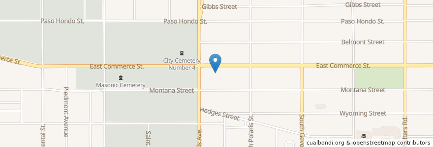 Mapa de ubicacion de Anointed Rock Baptist Church en Amerika Syarikat, Texas, Bexar County, San Antonio.