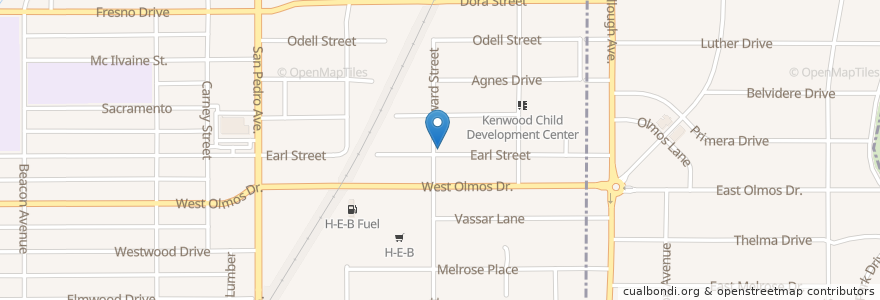 Mapa de ubicacion de Butler African Methodist Episcopal Church en Stati Uniti D'America, Texas, Bexar County, San Antonio.