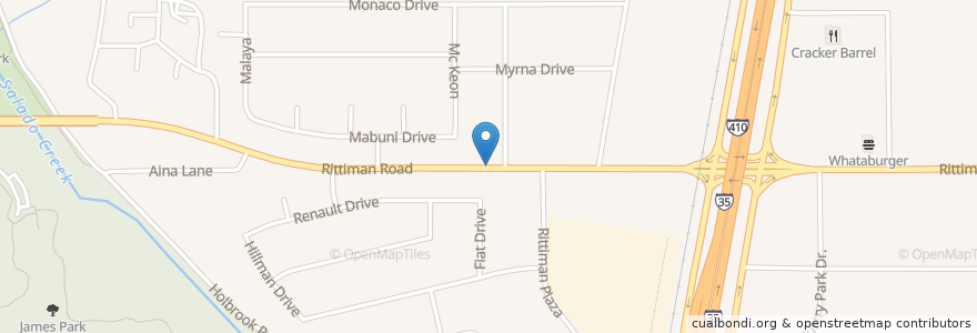 Mapa de ubicacion de Divine Purpose Church en 미국, 텍사스, Bexar County, San Antonio.