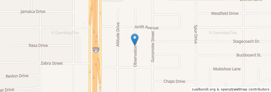 Mapa de ubicacion de Grace First Baptist Church en 미국, 텍사스, Bexar County, San Antonio.