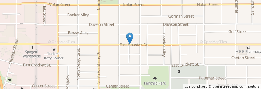 Mapa de ubicacion de Greater Faith Temple Aspostolic Church en Amerika Syarikat, Texas, Bexar County, San Antonio.