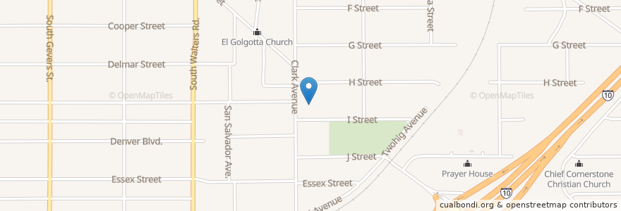 Mapa de ubicacion de Healing Temple House of Deliverance en アメリカ合衆国, テキサス州, Bexar County, サンアントニオ.