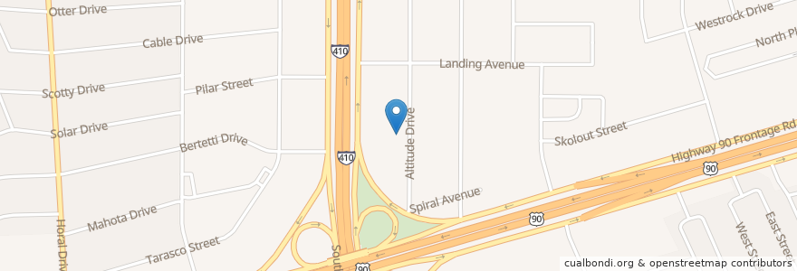 Mapa de ubicacion de Kingdom Hall of Jehovahs Witnesses en Stati Uniti D'America, Texas, Bexar County, San Antonio.
