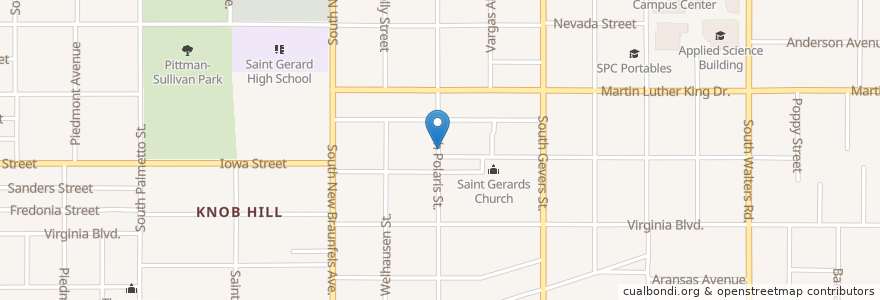 Mapa de ubicacion de Redemptorist of Saint Gerard church en アメリカ合衆国, テキサス州, Bexar County, サンアントニオ.
