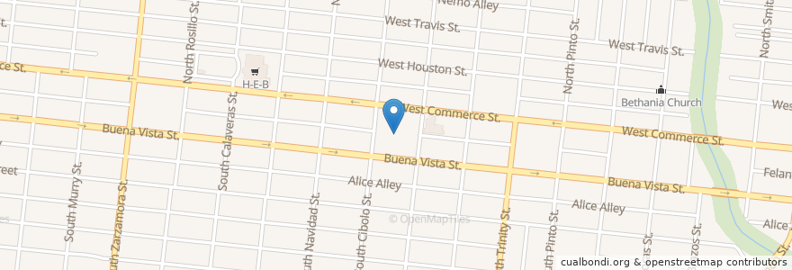 Mapa de ubicacion de Victory Temple en 美利坚合众国/美利堅合眾國, 得克萨斯州 / 德克薩斯州 / 德薩斯州, Bexar County, San Antonio.