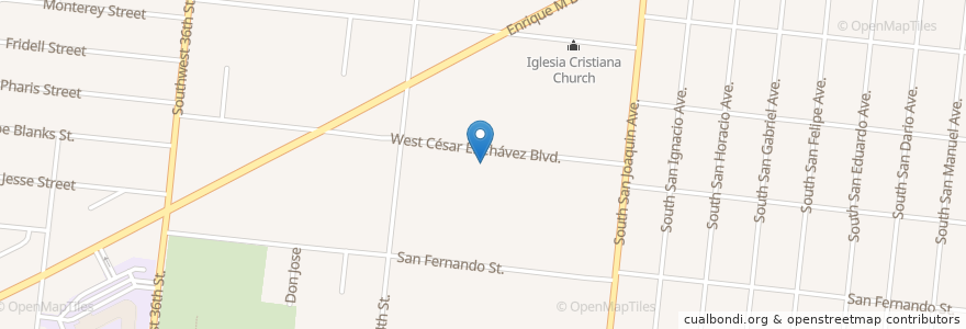 Mapa de ubicacion de Westlawn Congregational Church en Verenigde Staten, Texas, Bexar County, San Antonio.