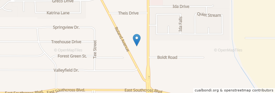 Mapa de ubicacion de Omega Academic Center en Stati Uniti D'America, Texas, Bexar County, San Antonio.
