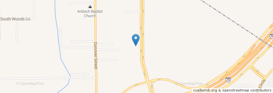 Mapa de ubicacion de Christian Center Assembly of God Church en 미국, 텍사스, Katy, Fort Bend County.