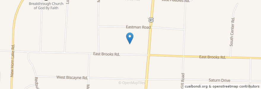 Mapa de ubicacion de Union Baptist Church en United States, Tennessee, Shelby County, Memphis.