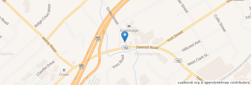 Mapa de ubicacion de Mobil en 美利坚合众国/美利堅合眾國, 康涅狄格州 / 康乃狄克州, New Haven County, West Haven.