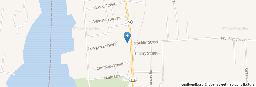Mapa de ubicacion de Main Street School en United States, Rhode Island, Bristol County, Warren.