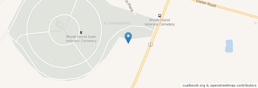 Mapa de ubicacion de Preacher Smart Burial Yard en Amerika Syarikat, Pulau Rhode, Washington County, Exeter.