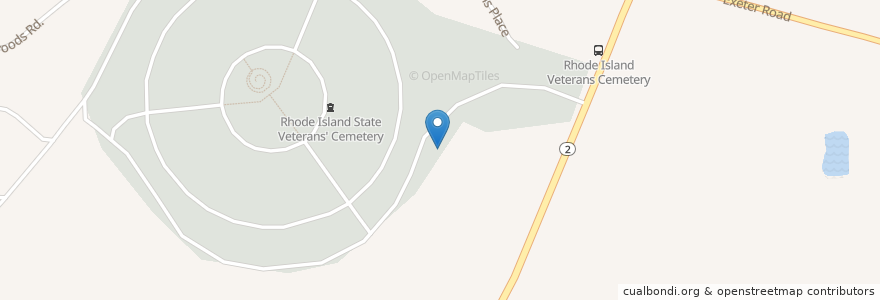 Mapa de ubicacion de Sweet-Tripp Lot en United States, Rhode Island, Washington County, Exeter.