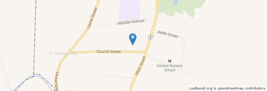 Mapa de ubicacion de Babcock Presbyterian Church en 美利坚合众国/美利堅合眾國, 罗得岛州/ 羅德島州, Washington County, Hopkinton.