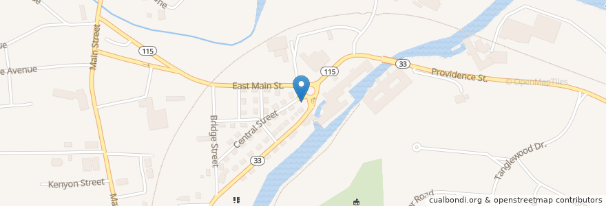 Mapa de ubicacion de West Warwick Church of God en États-Unis D'Amérique, Rhode Island, Kent County, West Warwick.