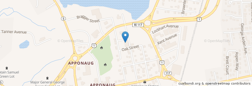 Mapa de ubicacion de Apponaug Christian Academy en United States, Rhode Island, Kent County, Warwick.
