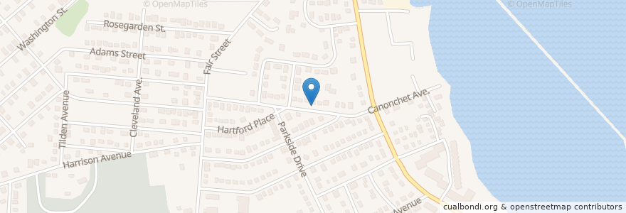 Mapa de ubicacion de Lad and Lassie Preschool en アメリカ合衆国, ロードアイランド州, Kent County, Warwick.