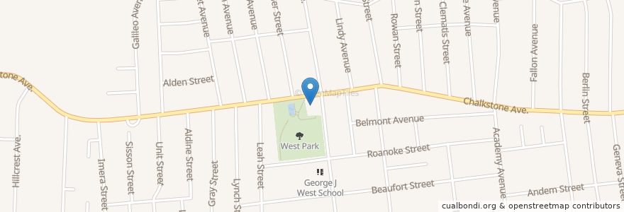 Mapa de ubicacion de Mount Pleasant Academy en ایالات متحده آمریکا, Rhode Island, Providence County, Providence.