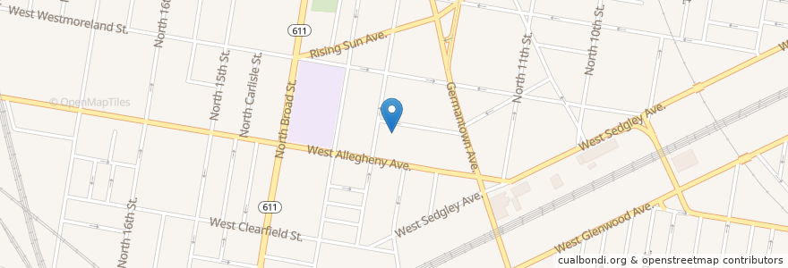 Mapa de ubicacion de Muhr School en Stati Uniti D'America, Pennsylvania, Philadelphia County, Philadelphia.
