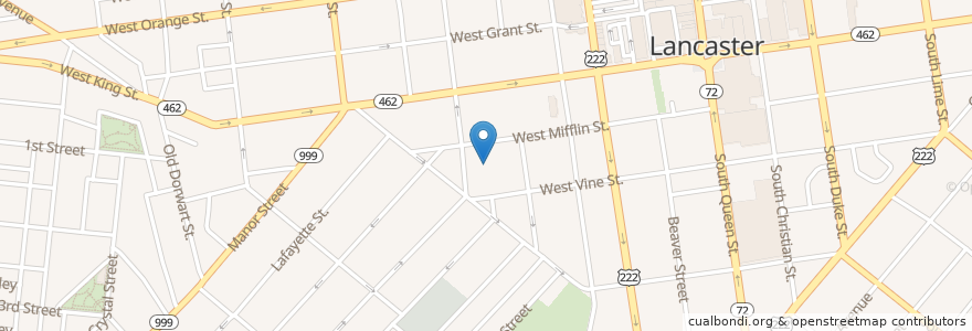 Mapa de ubicacion de Saint Joseph School en 미국, 펜실베이니아, Lancaster County, Lancaster.