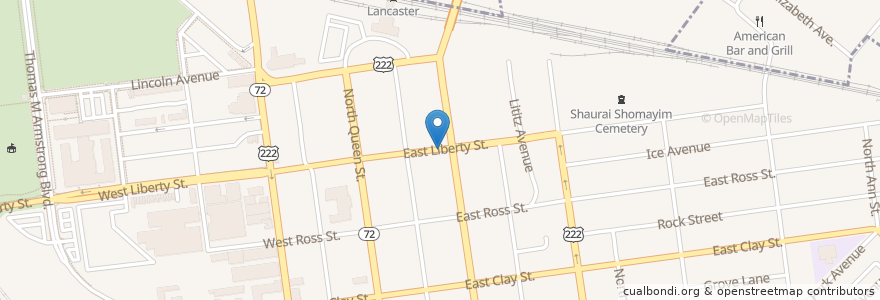 Mapa de ubicacion de Saint Ann School en الولايات المتّحدة الأمريكيّة, بنسيلفانيا, Lancaster County, Lancaster.