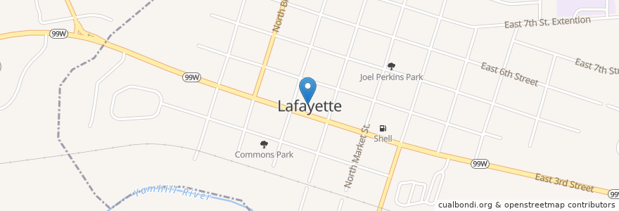 Mapa de ubicacion de Little Learners en アメリカ合衆国, オレゴン州, Yamhill County, Lafayette.