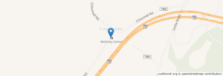 Mapa de ubicacion de McKinley School en United States, Pennsylvania, Huntingdon County, Dublin Township.