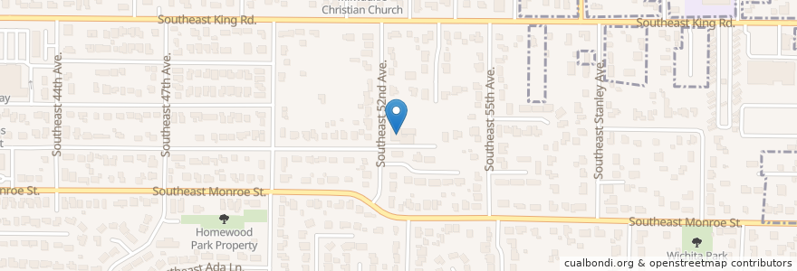 Mapa de ubicacion de Harvest Christian Center en United States, Oregon, Clackamas County, Milwaukie.