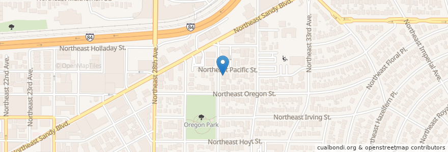 Mapa de ubicacion de Immanuel Christian Fellowship en États-Unis D'Amérique, Oregon, Portland, Multnomah County.