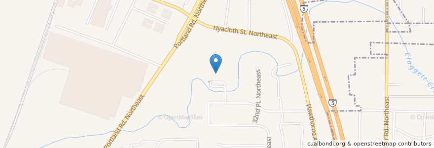 Mapa de ubicacion de Hallman Elementary School en アメリカ合衆国, オレゴン州, Marion County, Salem.