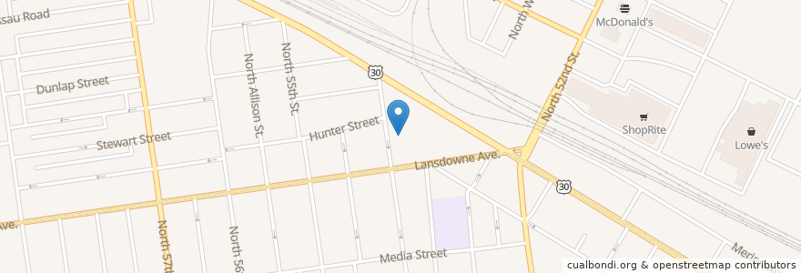 Mapa de ubicacion de Howard Heston Elementary School en 美利坚合众国/美利堅合眾國, 宾夕法尼亚 / 賓夕法尼亞州, Philadelphia County, 費城.