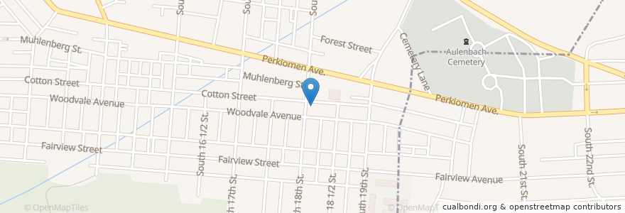 Mapa de ubicacion de Saint Matthews United Methodist Church en 미국, 펜실베이니아, Berks County.