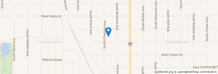 Mapa de ubicacion de Dale School en United States, Oklahoma, Canadian County, El Reno.