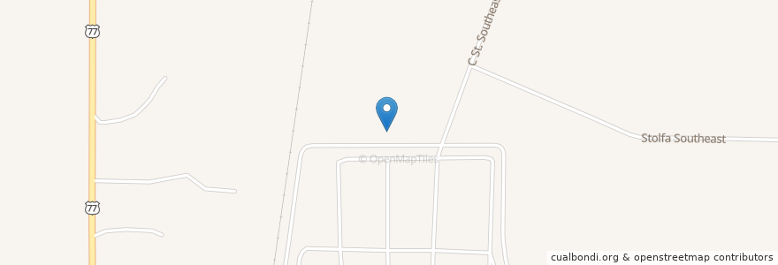 Mapa de ubicacion de Saint Marys Cemetery en United States, Oklahoma, Carter County, Ardmore.