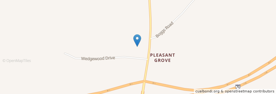 Mapa de ubicacion de Pleasant Grove Elementary School en Estados Unidos De América, Ohio, Muskingum County.